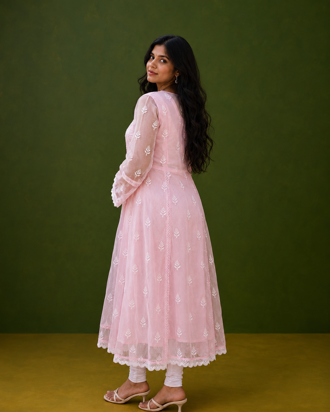 Rooh Anarkali With Elegant Lace Detailing & A Soft Stitched Lining