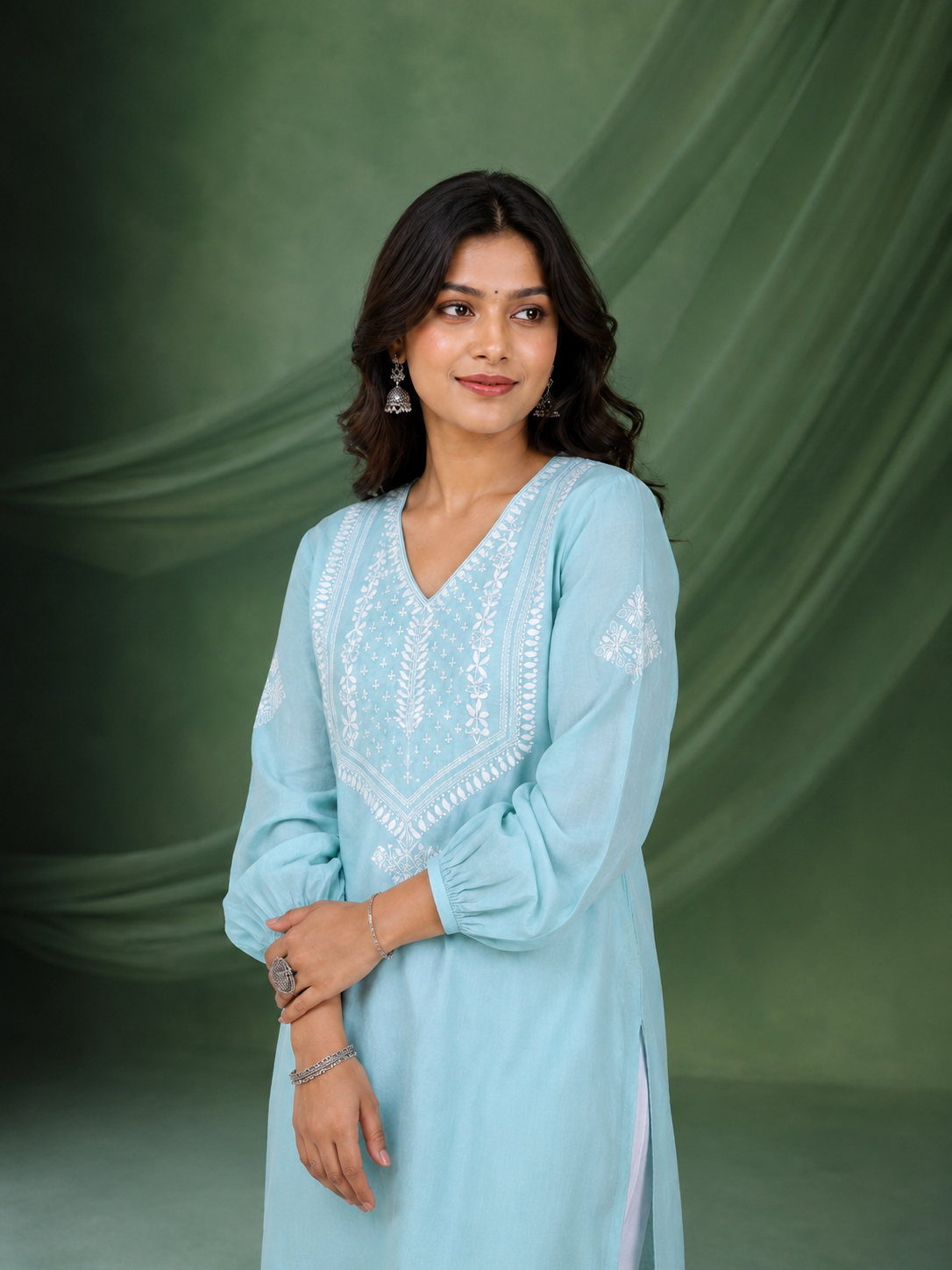 Ambar Chanderi Kurta