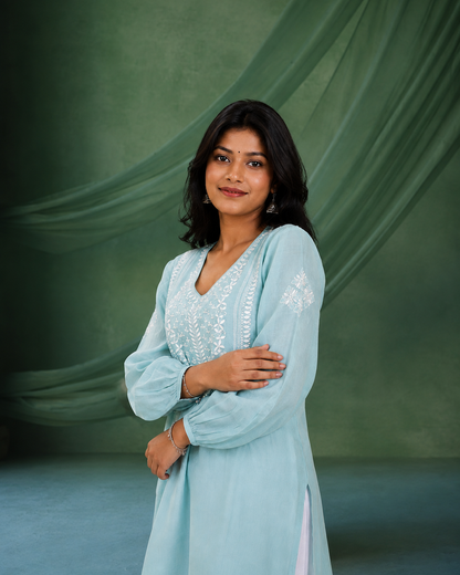 Ambar Chanderi Kurta